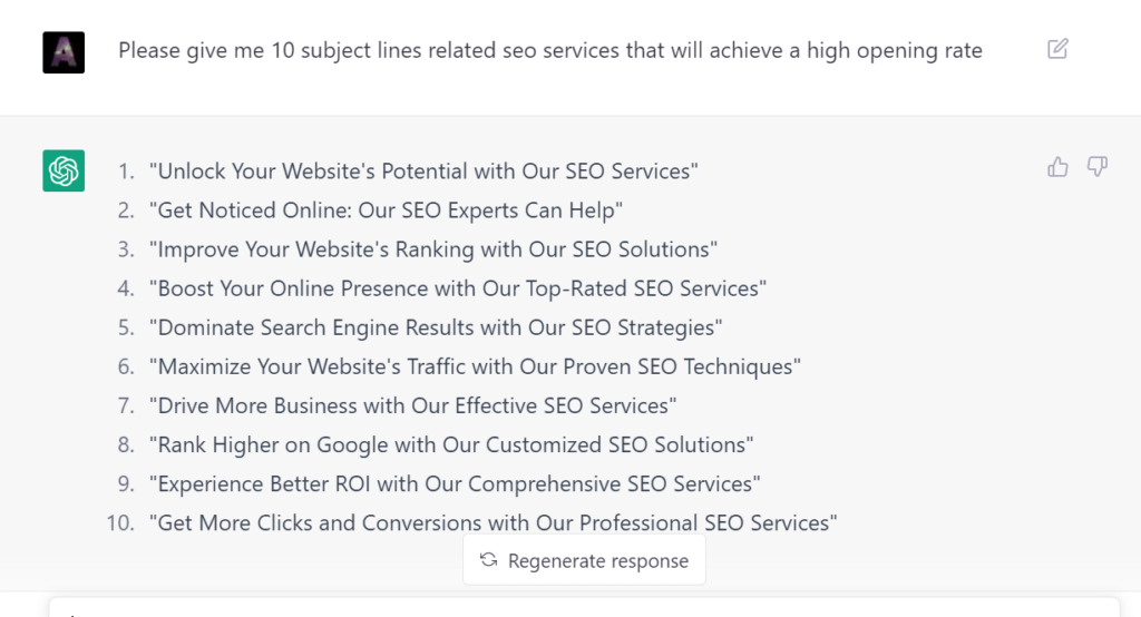 How to use ChatGPT for Email Marketing
