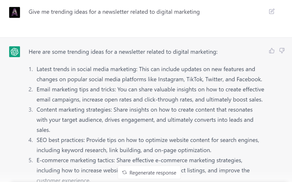 How to use ChatGPT for Email Marketing