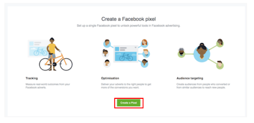 Click on “Create a Pixel”